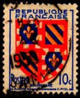 France Poste Obl Yv: 834 Mi:846 Bourgogne Armoiries (Beau Cachet Rond) - Usados