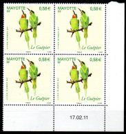 Mayotte Coin Daté YT 246 Oiseau Bird Le Guêpier - Unused Stamps