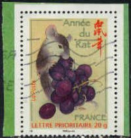 France Poste Obl Yv:4131 Mi:4355 Année Du Rat (Lign.Ondulées) (Thème) - Nouvel An Chinois