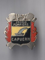 PIN'S THEME POMPIERS  AMICALE DE CAPVERN   EN HAUTES PYRENEES - Pompiers