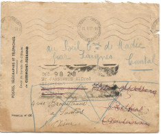 FRANCE ANNEE 1937 FRANCHISE POSTALE PTT SERVICE DU BUREAU DE CHEQUE 15 II 37 TB - Frankobriefe