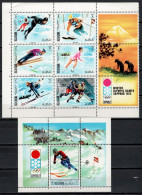 Ras Al Khaima 1970 Olympic Games Sapporo Block Of 6 + S/s MNH - Winter 1972: Sapporo