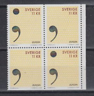 Europa Cept 2008 Sweden Bl Of 4 ** Mnh (59336) - 2008