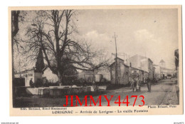 CPA - LORIGNAC - Arrivée De Lorignac - La Vieille Fontaine ( Rue Bien Animée ) ( Canton De Pons ) Edit. Bertaud Hôtel - Pons