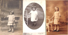 Lot 3 Cartes Photo Enfant Huy - Huy