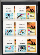 Ras Al Khaima 1970 Olympic Games Sapporo Set Of 6 S/s Imperf. MNH - Winter 1972: Sapporo