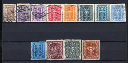 AUTRICHE - 1923 Yv. N° 314 à 325 Complet  (o)  Symboles Cote 7,5 Euro  BE R 2 Scans - Used Stamps