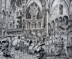 Dessin Reproduction Giclée 2/10 Venise N°2 Par Koen - Dessins