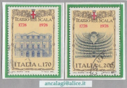 USATI ITALIA 1978 - Ref.0387 "TEATRO ALLA SCALA" Serie Di 2 Val. - - 1971-80: Used