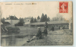 33871 - APPOIGNY - LE NOUVEAU LE PONT / UNE PARTIE DE PECHE - Appoigny