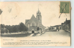 33401 - CHAMPIGNY SUR YONNE - LA PLACE DE L EGLISE - Champigny