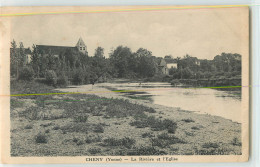 34472 - CHENY - LA RIVIERE ET L EGLISE - Cheny