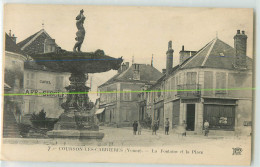 34372 - COURSON LES CARRIERES - LA FONTAINE ET LA PLACE - Courson-les-Carrières