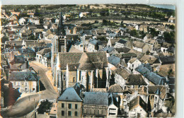 34781 - PONT SUR YONNE - CPSM - EN AVION AU DESSUS DE / VUE D ENSEMBLE L EGLISE - Pont Sur Yonne