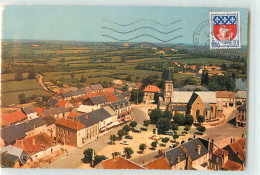 34744 - QUARRE LES TOMBES - CPSM - PLACE DE L EGLISE - Quarre Les Tombes