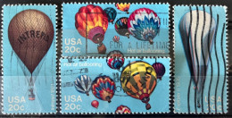 UNITED STATES 1983 Transport - Hot Air Baloons Postally Used Set  MICHEL # 1916,1917,1918,1919 - Usati