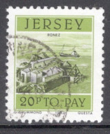 Jersey 1982 Single Stamp From The Postage Due Stamps - Jersey Harbour Set In Fine Used - Jersey