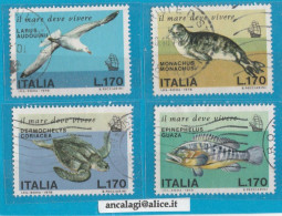 USATI ITALIA 1978 - Ref.0389E "SALVAGUARDIA DEL MARE" Serie Di 4 Val. - - 1971-80: Oblitérés