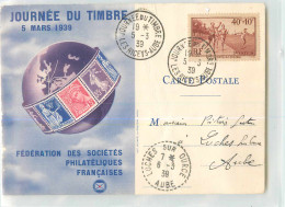 39634 - LES RICEYS - JOURNEE DU TIMBRE 5 MARS 1939 - Les Riceys