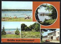 AK Diensdorf (Kr. Beeskow), Am Strand, Am Scharmützelsee, Seglerhafen, Parkanlagen, HOG-Scharmützelsee  - Beeskow
