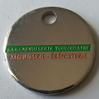 Jeton De Caddie - Sa. Alain DUTHU - Menuiserie - 31 COLOMIERS - En Métal - (1) - - Trolley Token/Shopping Trolley Chip