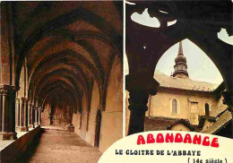 74 - Abondance - Le Cloitre De L'Abbaye - Multivues - Flamme Postale - CPM - Voir Scans Recto-Verso - Abondance