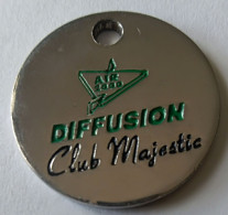 Jeton De Caddie - AIR 2000 - DIFFUSION - Club Majestic - En Métal - (1) - - Gettoni Di Carrelli