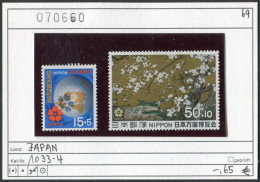 Japan 1969 - Japon 1969 - Nippon 1969 - Michel 1033-1034 - ** Mnh Neuf Postfris - Unused Stamps