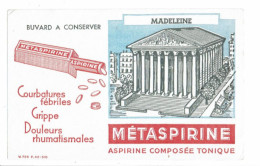 Buvard METASPIRINE Monuments La Madeleine Paris - Drogisterij En Apotheek