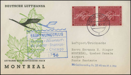 Eröffnungsflug Lufthansa LH 430 Montreal, München 23.4.1956 / Montreal 15.5.56 - Primi Voli