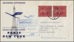 Eröffnungsflug Lufthansa LH 402 New York, Hamburg 23.4.1956/ New York 25.4.1956 - Erst- U. Sonderflugbriefe