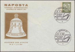 Berlin PU 29/6a NAPOSTA 1963 Freiheitsglocke, SSt BERLIN BDPh Bundestag 31.8.63 - Other & Unclassified