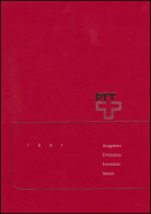 PTT-Jahrbuch Schweiz 1991, Alle Marken Mit Ersttagsstempel - Sammlungen