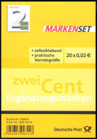 FB 34I Ergänzungsmarke 2 Cent, Folienblatt, 20 X 3045I (dunkel, Mit SAD), ** - 2011-2020