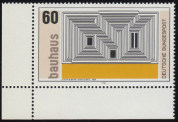 1165 Bauhaus Josef Albers 60 Pf ** Ecke U.l. - Neufs