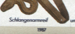 792DD Wofa Schlangenarmreif - Doppelbilddruck Schwarz (nur Inschriften) ** - Variétés Et Curiosités