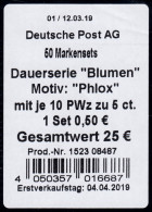 FB 87 Blume Phlox, Folienblatt-BANDEROLE - 2011-2020