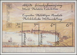 Dänemark-Färöer Block 2 Briefmarkenausstellung HAFNIA'87 ** / MNH - Isole Faroer