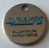 Jeton De Caddie - CATALVER - ALUMINIUM - MIROITERIE - 83 SOLLIES VILLE - En Métal - (1) - - Jetons De Caddies