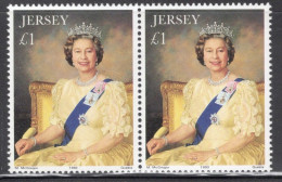 Jersey 1993 Pair Of Stamps From The 40th Anniversary Of The Coronation Of Queen Elizabeth II In Unmounted Mint - Jersey