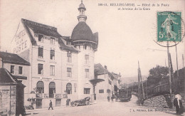 01 - BELLEGARDE Sur VALSERINE - Hotel De La Poste Et Avenue De La Gare - Bellegarde-sur-Valserine