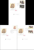 Soviet Union:Russia:USSR:FDC Covers Serie 125 Years From I.Repin Birth, 1969 - FDC