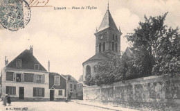 LIMEIL (Val-de-Marne) - Place De L'Eglise - Voyagé 1907 (2 Scans) Maria Gamet, 106 Bis Rue De La République à Rouen - Limeil Brevannes