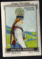 Nestlé - 112 - Coiffes Suisses, Swiss Ladies Caps, Schweizer Damenmützen - 2 - Fribourg Singine - Nestlé