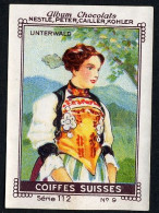 Nestlé - 112 - Coiffes Suisses, Swiss Ladies Caps, Schweizer Damenmützen - 9 - Unterwald - Nestlé