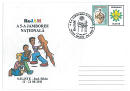 SC 42 - 1300 Scout ROMANIA, National Jamboree - Cover - Used - 2011 - Lettres & Documents