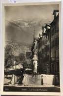 Sion (Valais) - La Grande Fontaine à L'ours Dressé (16'555) - Sion