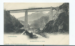 Railway  Postcard Bridge Gotthardbahn Unused - Opere D'Arte