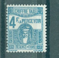 TUNISIE - CHIFFRE TAXE - N°62** MNH SCAN DU VERSO. Type De 1923-29. - Unused Stamps