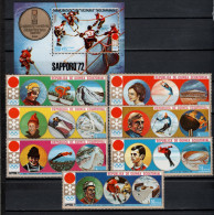 Equatorial Guinea 1972 Olympic Games Sapporo Set Of 7 + S/s MNH - Hiver 1972: Sapporo